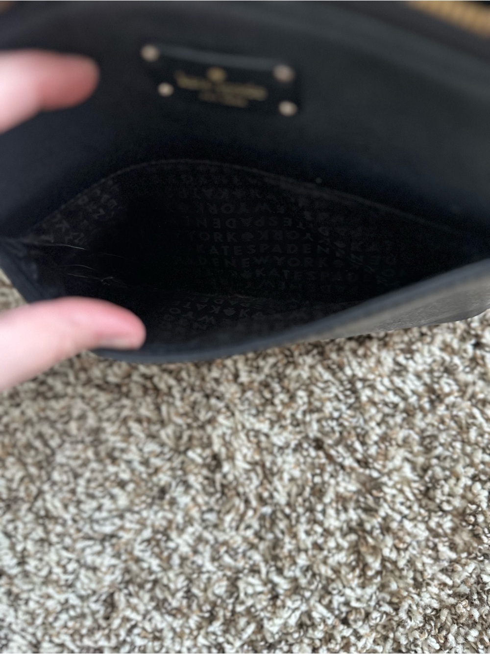 kate spade Millie Grove Street Black Leather Crossbody - Picture 8 of 12